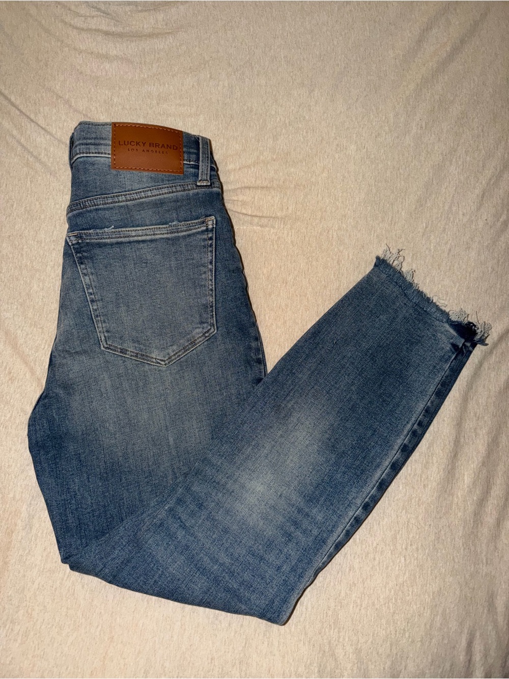 Lucky Brand Women's Frayed Hem Jeans 4x27